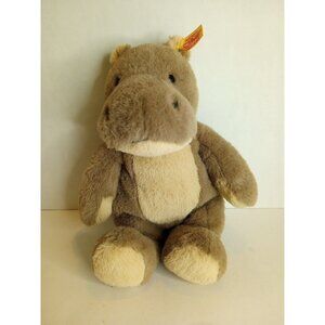 Steiff Soft Cuddly Friends Nobby Hippo 28 cm Cuddly Stuffy Lovey Plush